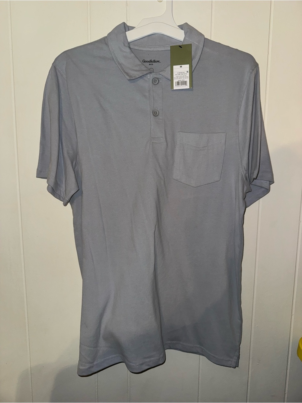 Goodfellow & Co Men's Light Gray Pocket Polo